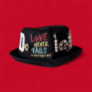 “Love Never Fails” bucket hat